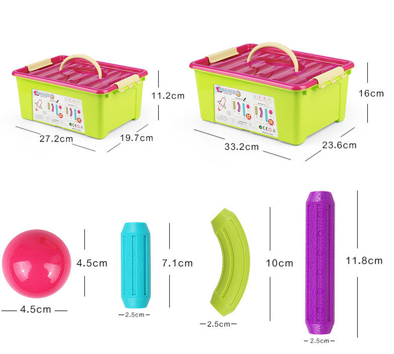 Magnetic Stick Children's Large-particle Building Blocks Assembling Puzzle