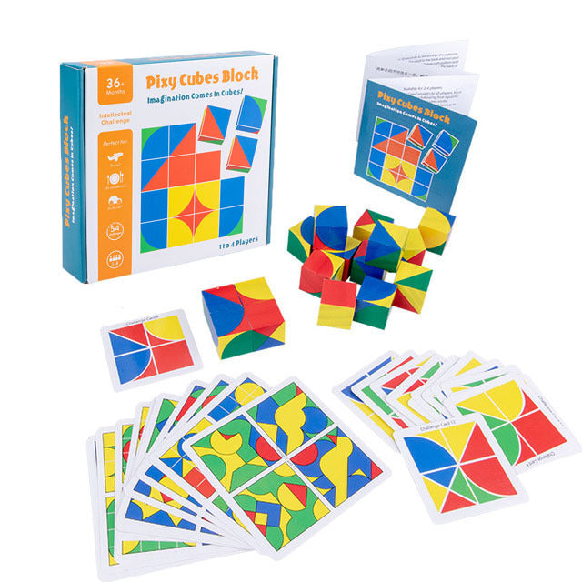 Wooden Cube Space Thinking Building Block Space Logic