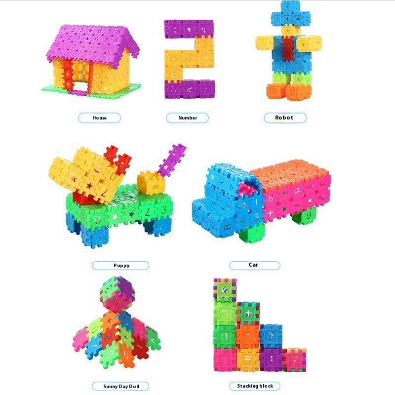 Building Blocks Toy Children's Digital Plug Block