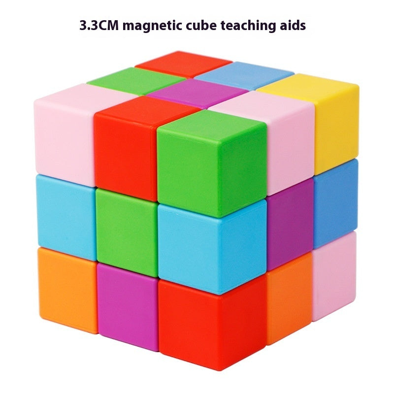 Large Magnetic Cube Toy Block Building Blocks For Children